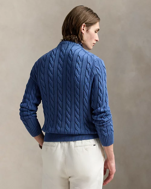 lauren ralph lauren Jersey de algodón teñido en prenda para hombre | Ralph Lauren® ES ÚLTIMAS EDICIONES