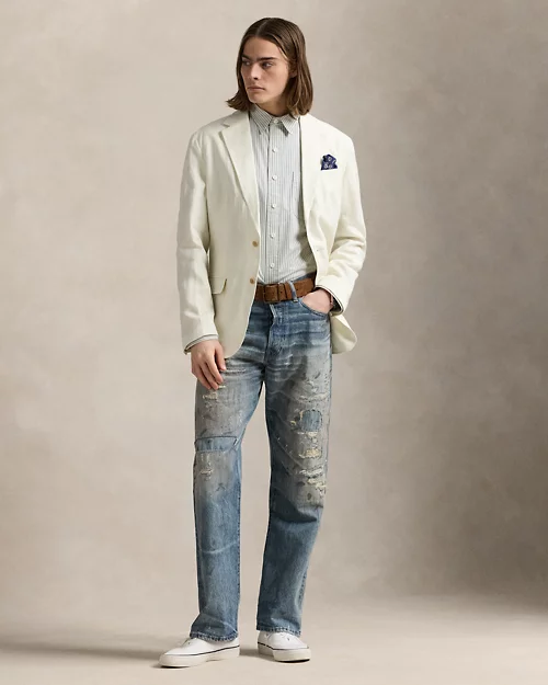 lauren ralph lauren Camisa de trabajo con rayas Classic Fit para hombre | Ralph Lauren® ES Últimos 2 días
