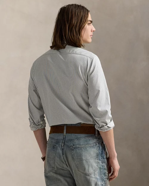 lauren ralph lauren Camisa de trabajo con rayas Classic Fit para hombre | Ralph Lauren® ES Últimos 2 días
