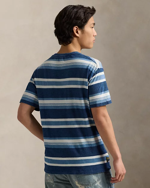 lauren ralph lauren Camiseta de algodón y lino con rayas para hombre | Ralph Lauren® ES Solo hoy