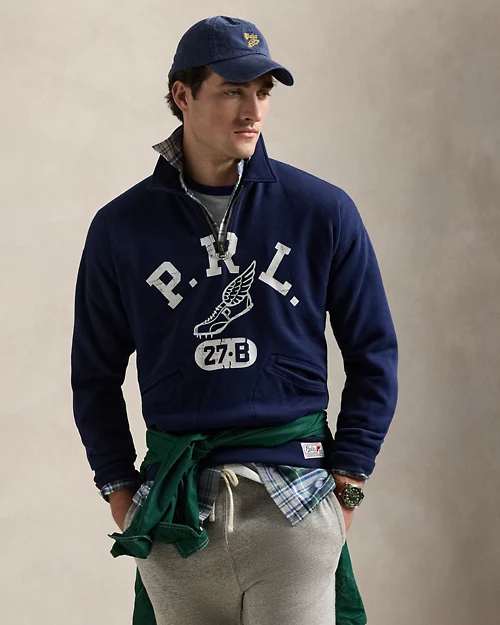 lauren ralph lauren Sudadera de felpa Vintage Fit para hombre | Ralph Lauren® ES Envío internacional gratuito