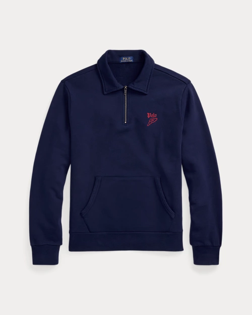 lauren ralph lauren Sudadera de rizo con cremallera corta para hombre | Ralph Lauren® ES Tienda de fábrica