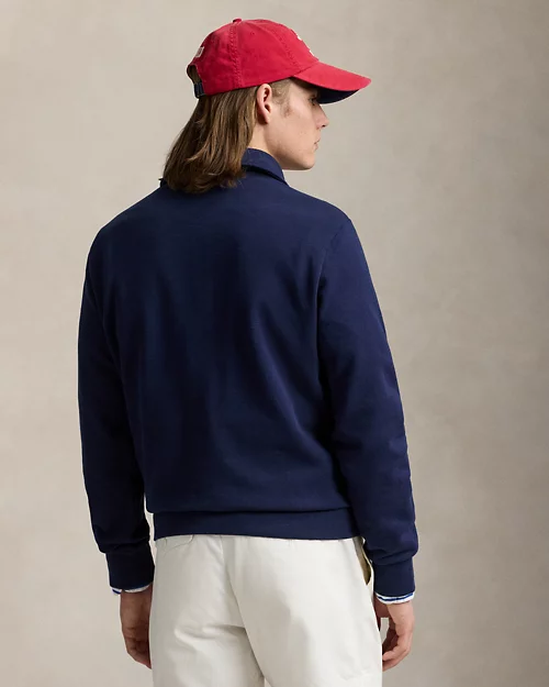 lauren ralph lauren Sudadera de rizo con cremallera corta para hombre | Ralph Lauren® ES Tienda de fábrica