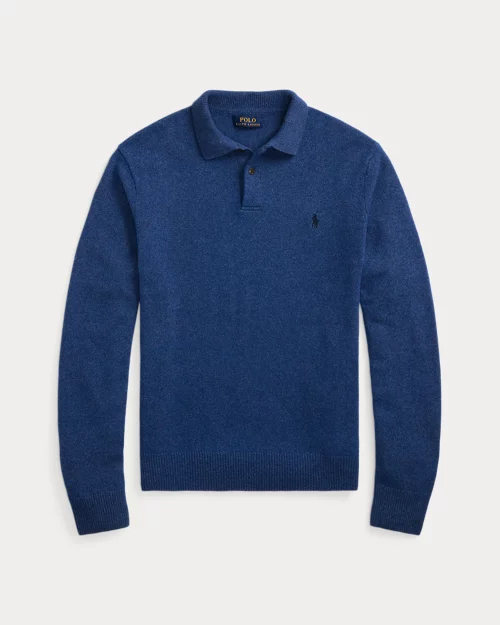 lauren ralph lauren Jersey de lana y algodón con cuello polo para hombre | Ralph Lauren® ES Precios de Black Friday