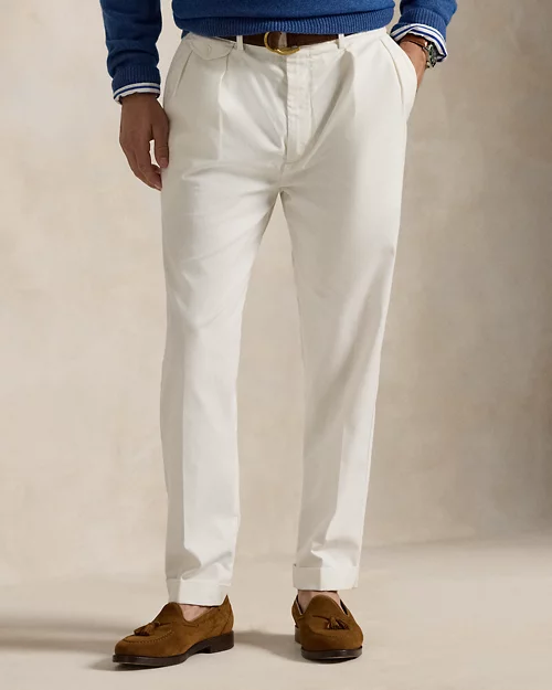 lauren ralph lauren Pantalón de sarga Slim Tapered Fit para hombre | Ralph Lauren® ES En oferta