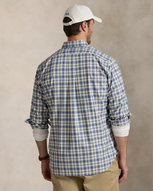 lauren ralph lauren Camisa oxford de cuadros para hombre | Ralph Lauren® ES Libre de impuestos