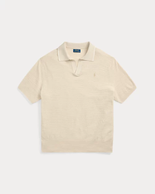 lauren ralph lauren Jersey de algodón y lino con textura para hombre | Ralph Lauren® ES Descuentos del mes