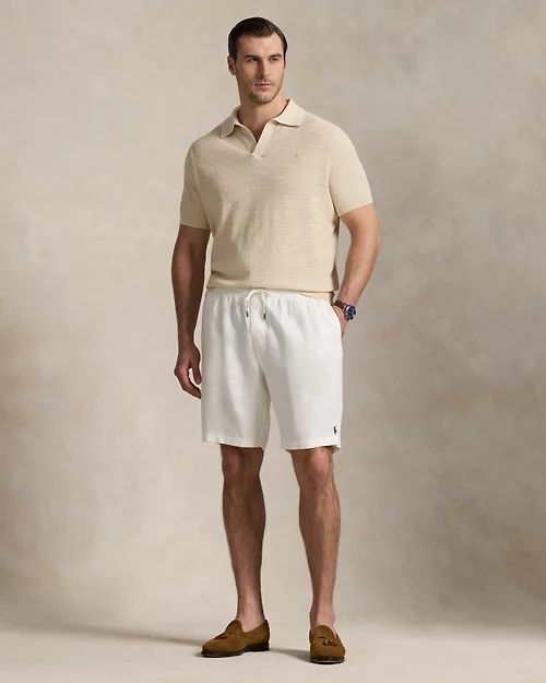 lauren ralph lauren Jersey de algodón y lino con textura para hombre | Ralph Lauren® ES Descuentos del mes