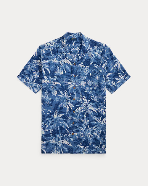 lauren ralph lauren Camisa de manga corta de lino estampada para hombre | Ralph Lauren® ES Grandes ahorros