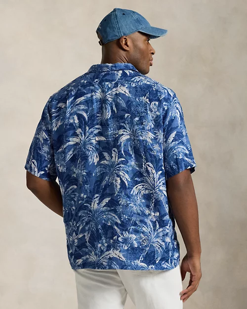 lauren ralph lauren Camisa de manga corta de lino estampada para hombre | Ralph Lauren® ES Grandes ahorros