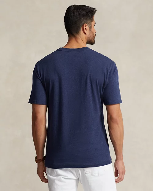 lauren ralph lauren Camiseta de punto con cuello redondo para hombre | Ralph Lauren® ES Precio ultrabajo