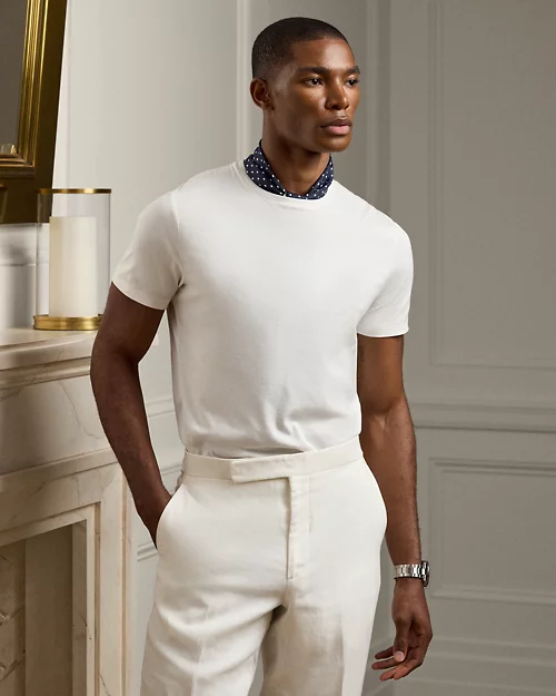 lauren ralph lauren Camiseta de hilo de Escocia para hombre | Ralph Lauren® ES Ofertas