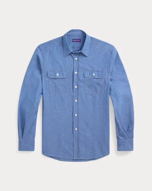 lauren ralph lauren Camisa de cambray lavado para hombre | Ralph Lauren® ES Venta caliente