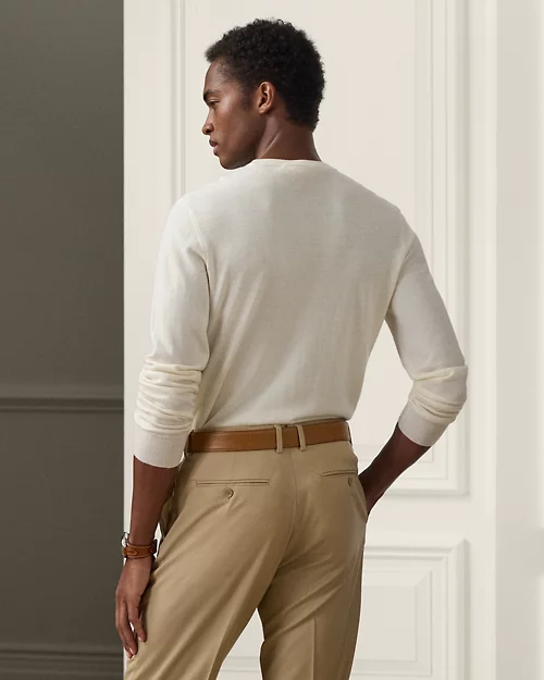 lauren ralph lauren Jersey de cachemira con cuello redondo para hombre | Ralph Lauren® ES Rebajas de fábrica