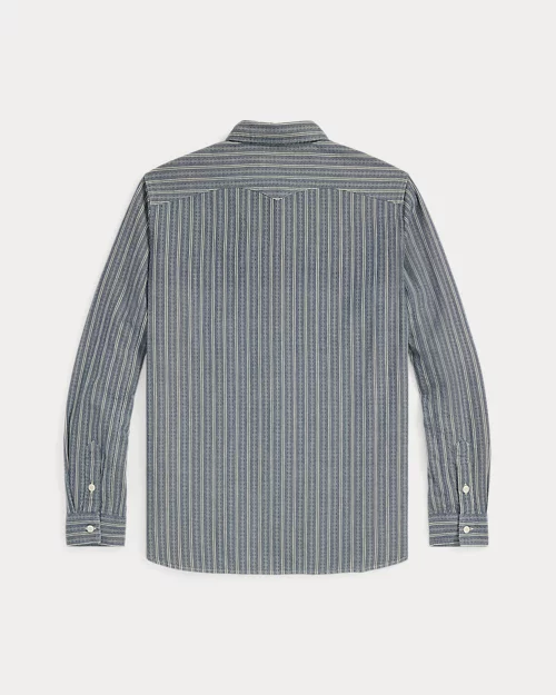 lauren ralph lauren Camisa de trabajo de cambray y dobby para hombre | Ralph Lauren® ES Descuento