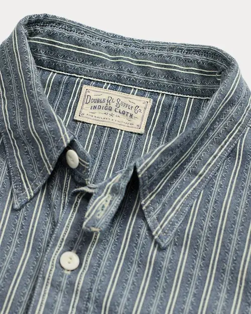 lauren ralph lauren Camisa de trabajo de cambray y dobby para hombre | Ralph Lauren® ES Descuento