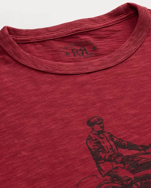 lauren ralph lauren Camiseta gráfica de punto flameado para hombre | Ralph Lauren® ES Liquidación