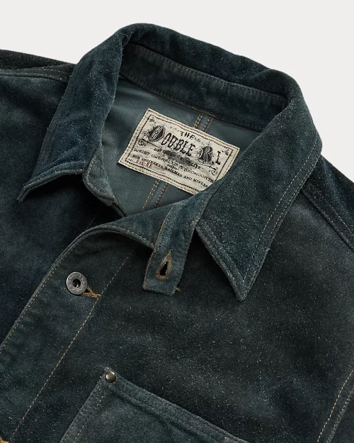 lauren ralph lauren Chaqueta de ante vuelto teñido en índigo para hombre | Ralph Lauren® ES Rebajas online