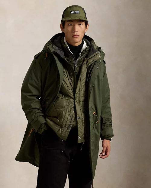 lauren ralph lauren Chaqueta militar 3 en 1 de sarga para hombre | Ralph Lauren® ES COMPRAR AHORA