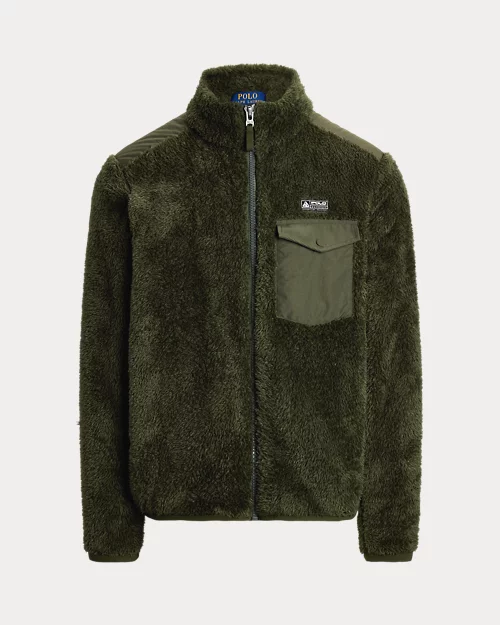lauren ralph lauren Chaqueta bimaterial con tejido polar para hombre | Ralph Lauren® ES Solo hoy