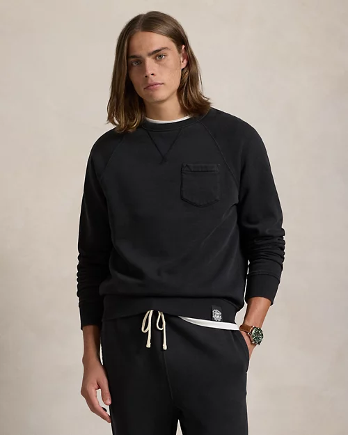 lauren ralph lauren Sudadera de felpa teñida en prenda para hombre | Ralph Lauren® ES Descuento por venta flash
