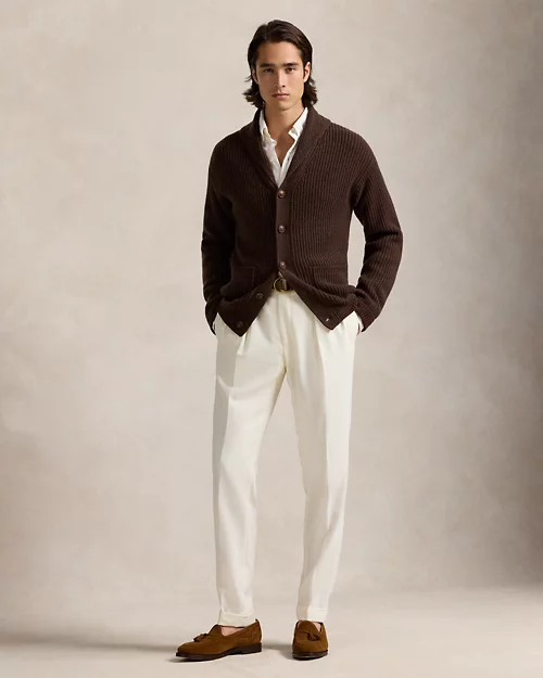 lauren ralph lauren Cárdigan de lana y cachemira con textura para hombre | Ralph Lauren® ES Grandes ahorros