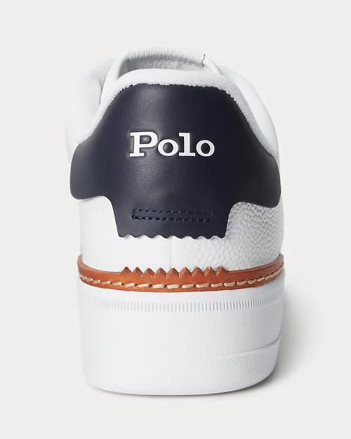 lauren ralph lauren Deportiva Masters Court de piel para hombre | Ralph Lauren® ES En línea