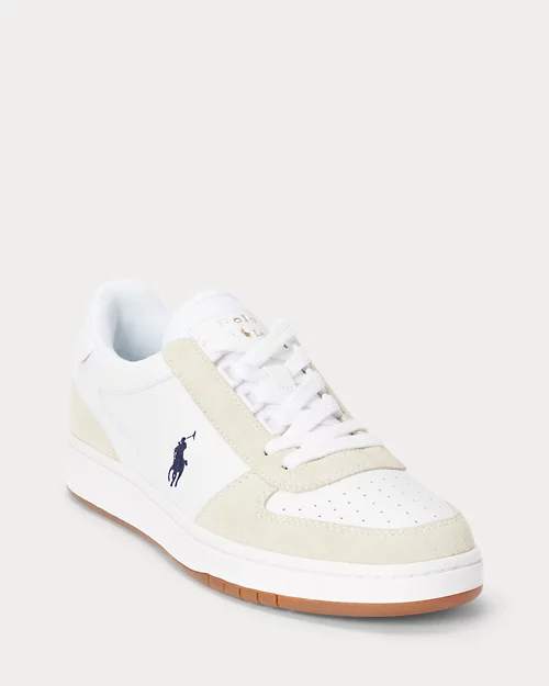 lauren ralph lauren Deportiva Court de piel y ante para hombre | Ralph Lauren® ES Outlet online