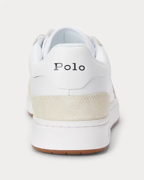 lauren ralph lauren Deportiva Court de piel y ante para hombre | Ralph Lauren® ES Outlet online