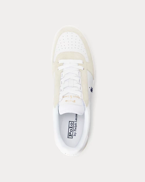 lauren ralph lauren Deportiva Court de piel y ante para hombre | Ralph Lauren® ES Outlet online