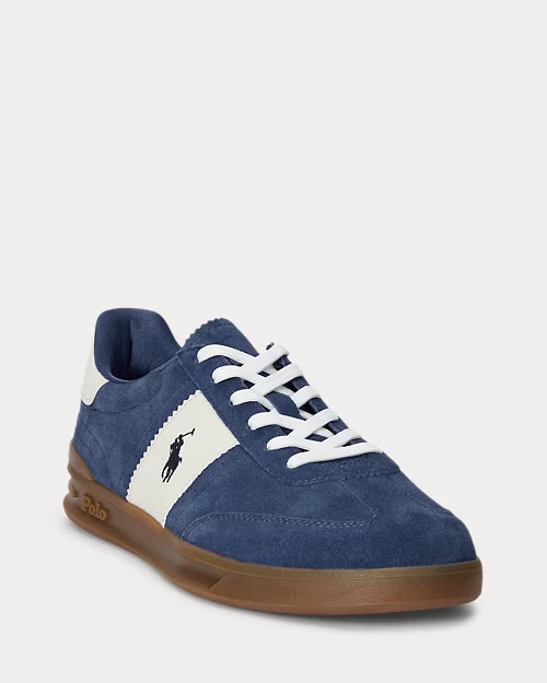 lauren ralph lauren Deportiva Heritage Aera de ante para hombre | Ralph Lauren® ES Envío gratis