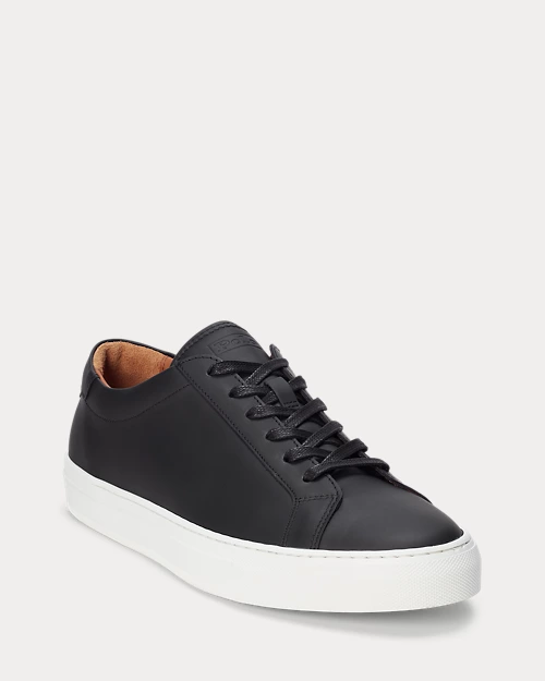 lauren ralph lauren Zapatilla deportiva Jermain de piel para hombre | Ralph Lauren® ES ÚLTIMAS EDICIONES