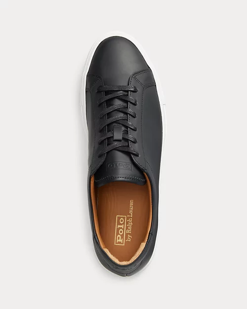 lauren ralph lauren Zapatilla deportiva Jermain de piel para hombre | Ralph Lauren® ES ÚLTIMAS EDICIONES