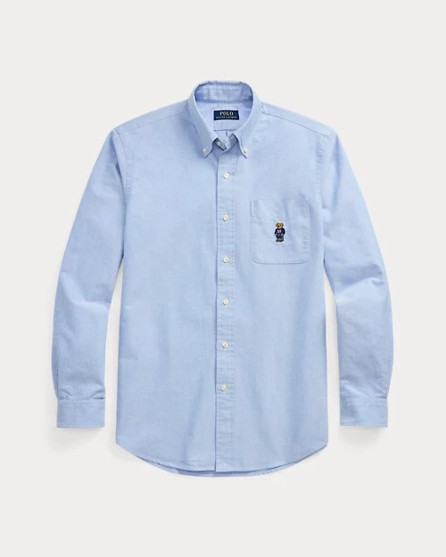 lauren ralph lauren Camisa oxford Custom Fit con Polo Bear para hombre | Ralph Lauren® ES Último día