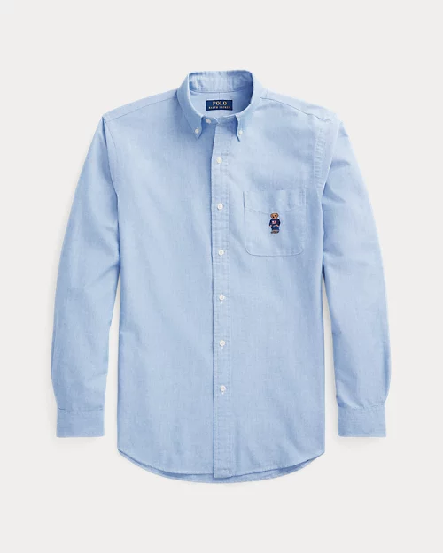 lauren ralph lauren Camisa oxford Custom Fit con Polo Bear para hombre | Ralph Lauren® ES Promoción por tiempo limitado