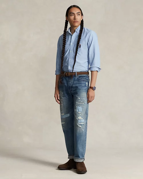 lauren ralph lauren Camisa oxford Custom Fit con Polo Bear para hombre | Ralph Lauren® ES Promoción por tiempo limitado