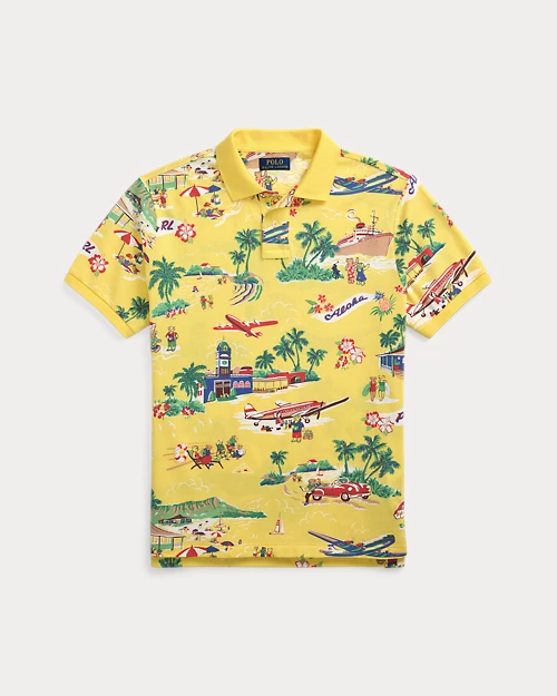 lauren ralph lauren Polo de piqué Custom Slim con Polo Bear para hombre | Ralph Lauren® ES Oferta especial de fábrica