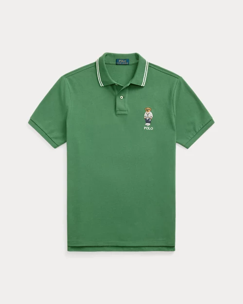 lauren ralph lauren Polo de piqué Custom Slim con Polo Bear para hombre | Ralph Lauren® ES Precios de Black Friday