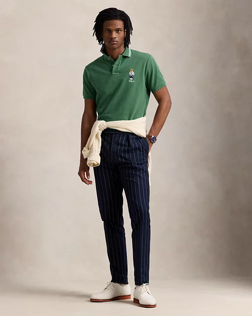 lauren ralph lauren Polo de piqué Custom Slim con Polo Bear para hombre | Ralph Lauren® ES Precios de Black Friday