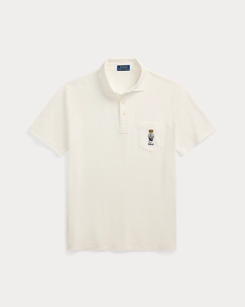 lauren ralph lauren Polo de piqué Custom Slim con Polo Bear para hombre | Ralph Lauren® ES Descuentos del mes