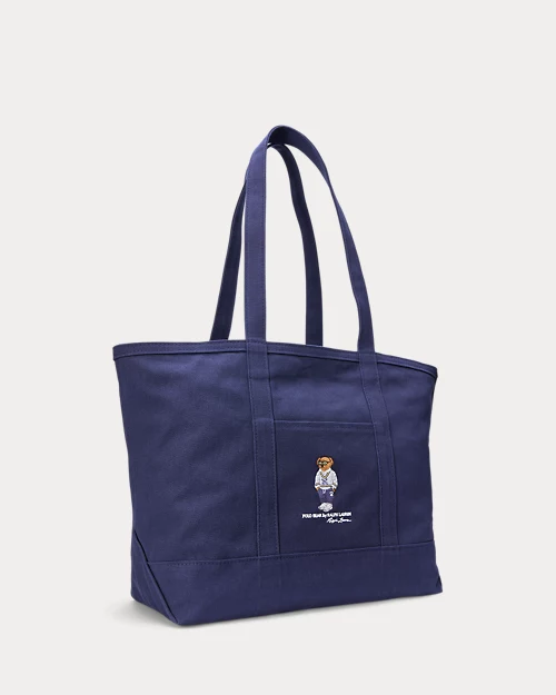 lauren ralph lauren Bolso tote de loneta con Polo Bear para hombre | Ralph Lauren® ES Devoluciones gratuitas