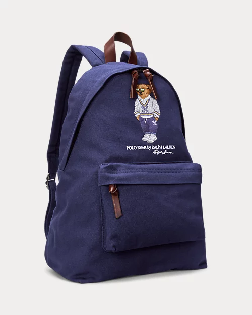 lauren ralph lauren Mochila de loneta con Polo Bear para hombre | Ralph Lauren® ES 2025