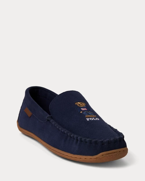 lauren ralph lauren Zapatilla de casa Brenan de ante para hombre | Ralph Lauren® ES En línea
