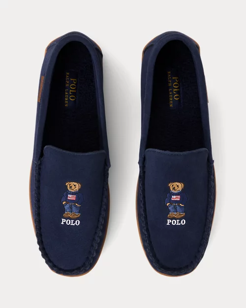 lauren ralph lauren Zapatilla de casa Brenan de ante para hombre | Ralph Lauren® ES En línea