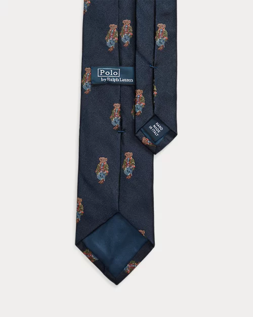 lauren ralph lauren Corbata de seda repp con Polo Bear para hombre | Ralph Lauren® ES Gran oferta