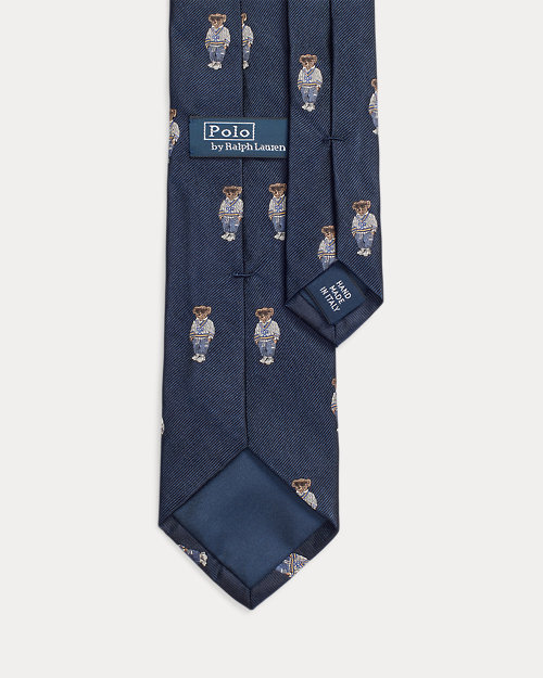 lauren ralph lauren Corbata de seda repp con Polo Bear para hombre | Ralph Lauren® ES Rebajas online