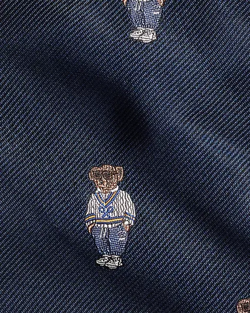 lauren ralph lauren Corbata de seda repp con Polo Bear para hombre | Ralph Lauren® ES Rebajas online