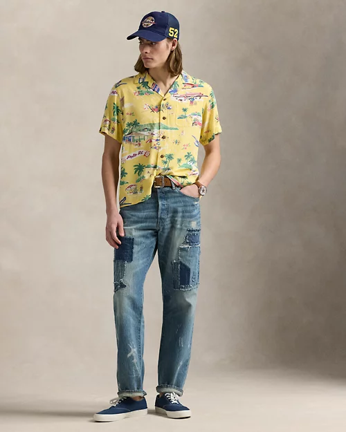 lauren ralph lauren Camisa de manga corta con Polo Bear para hombre | Ralph Lauren® ES Rebajas top