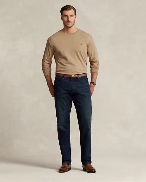 lauren ralph lauren Camiseta de manga larga de algodón suave para hombre | Ralph Lauren® ES Promoción por tiempo limitado