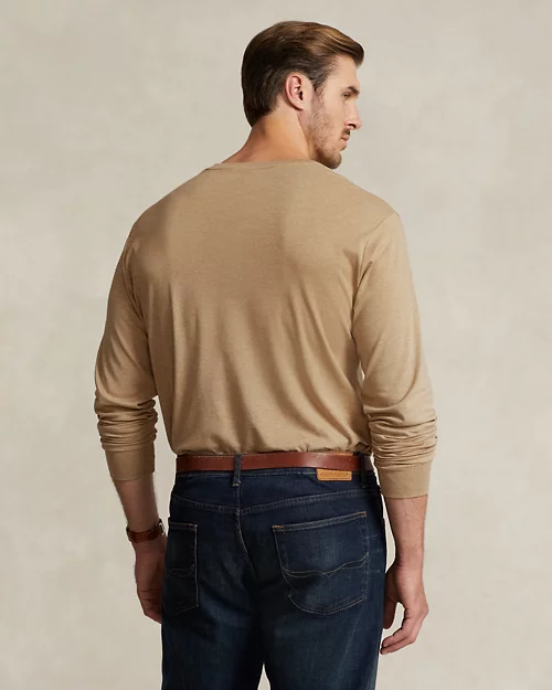 lauren ralph lauren Camiseta de manga larga de algodón suave para hombre | Ralph Lauren® ES Promoción por tiempo limitado